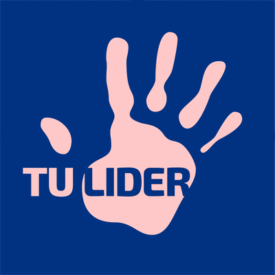 Tu Lider on a handprint shape